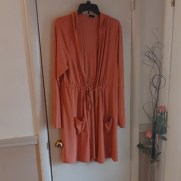torrid Jackets & Blazers - Torrid Hooded Soft Anorak Cupro Rusty Brown Sz 1X